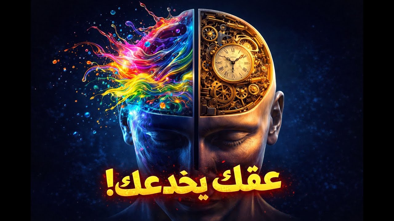 عقلُك يخدعك 24 ساعة! 🧠 (أسرار التفكير السريع والبطيء)