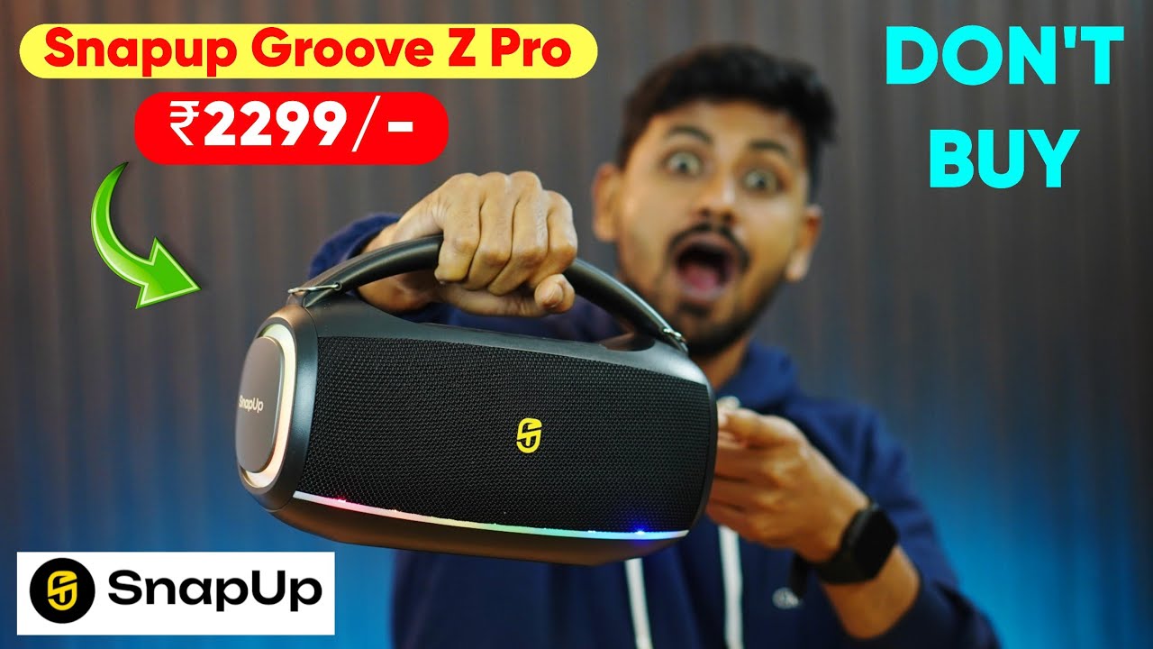 Snapup Groove Z Pro (Review & Sound Test) At @2299 🔥 50W⚡Best  Bluetooth Speaker UNDER 2500🔥✅