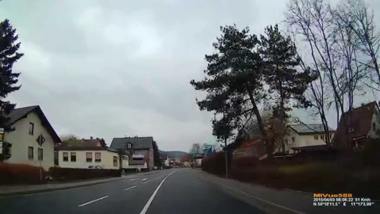D: Gemeinde Stockheim. Landkreis Kronach. Ortsdurchfahrt. April 2015
