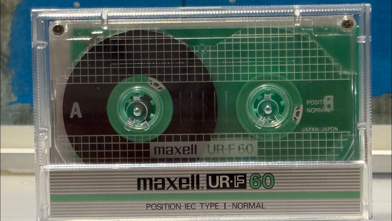 Unpacking a Maxell UR-F 60 cassette.