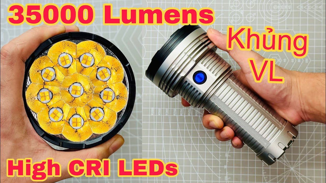 World's Brightest High CRI Flashlight - HaikeLite RA40 | Đ&egrave;n pin si&ecirc;u khủng CRI cao