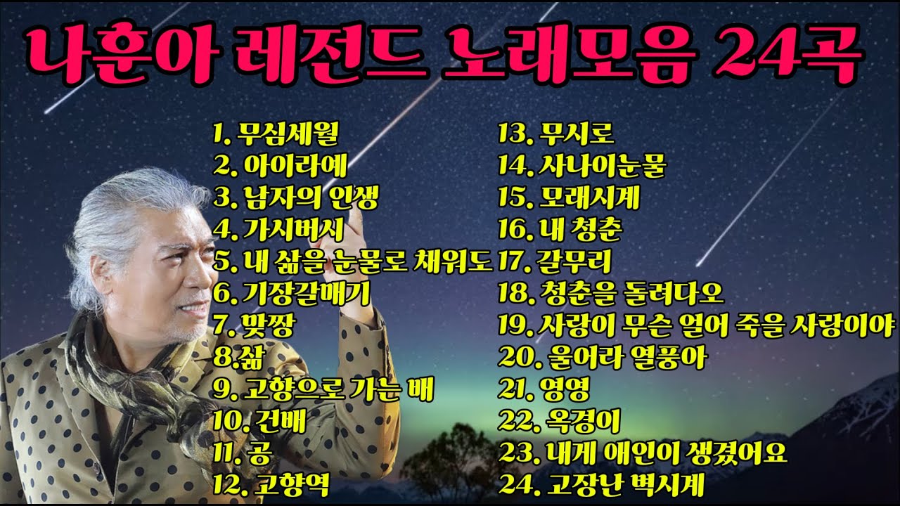 나훈아 레전드 명곡 모음 (광고없음) 연속듣기