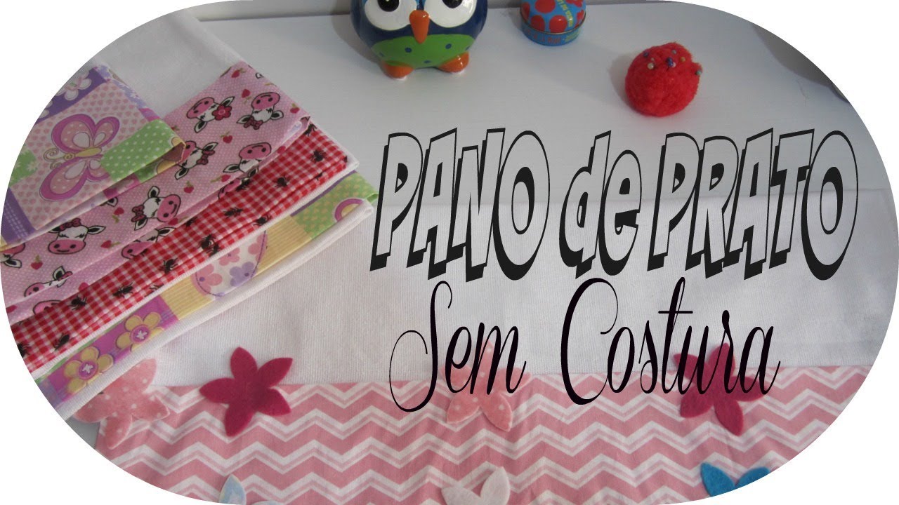 💛COMO FAZER PANO DE PRATO COM COLA SEM COSTURA ESTILO ROCAMBOLE