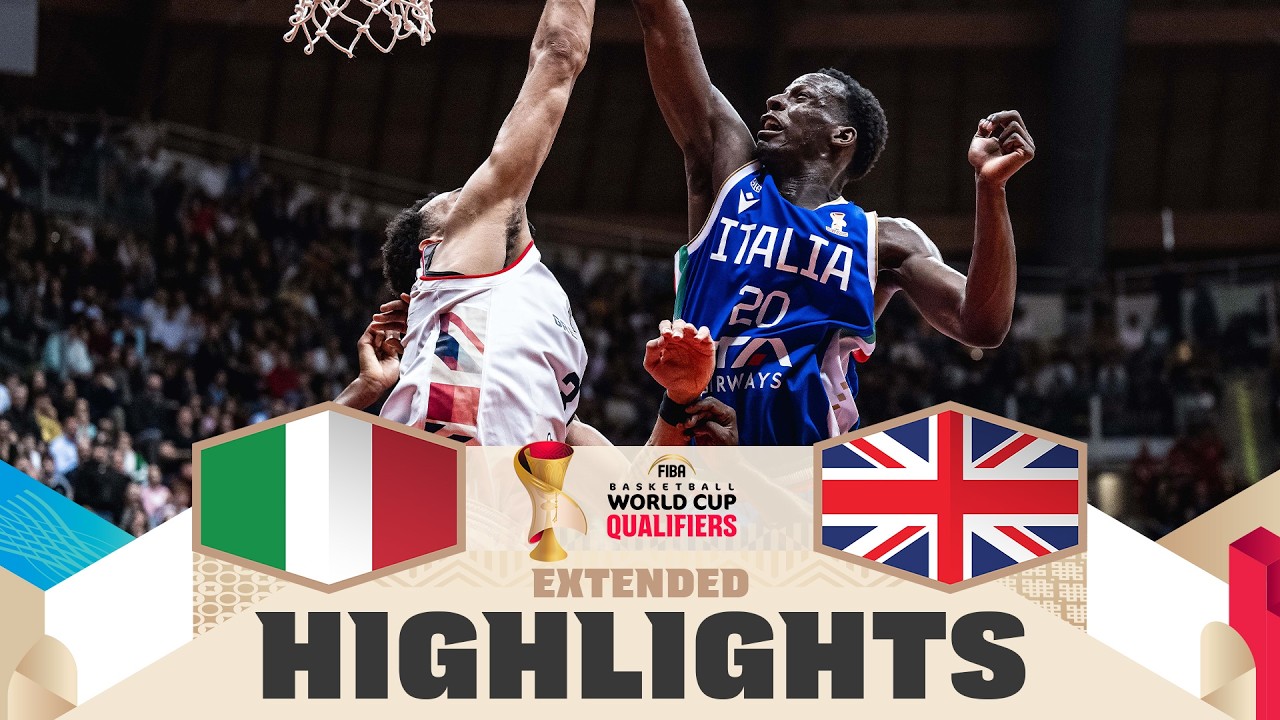 Italy 🇮🇹 v Great Britain 🇬🇧 | Extended Highlights | FIBA Basketball World Cup 2027 European Qualif.