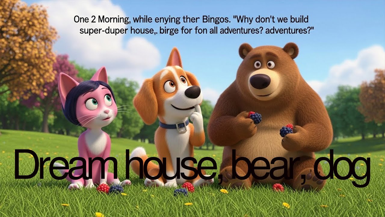 Dream house bear dog