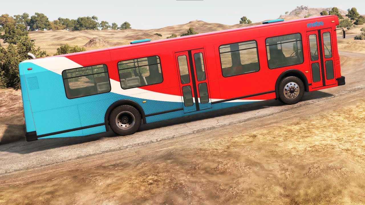BeamNG Drive - Short Bus on the Small Island USA