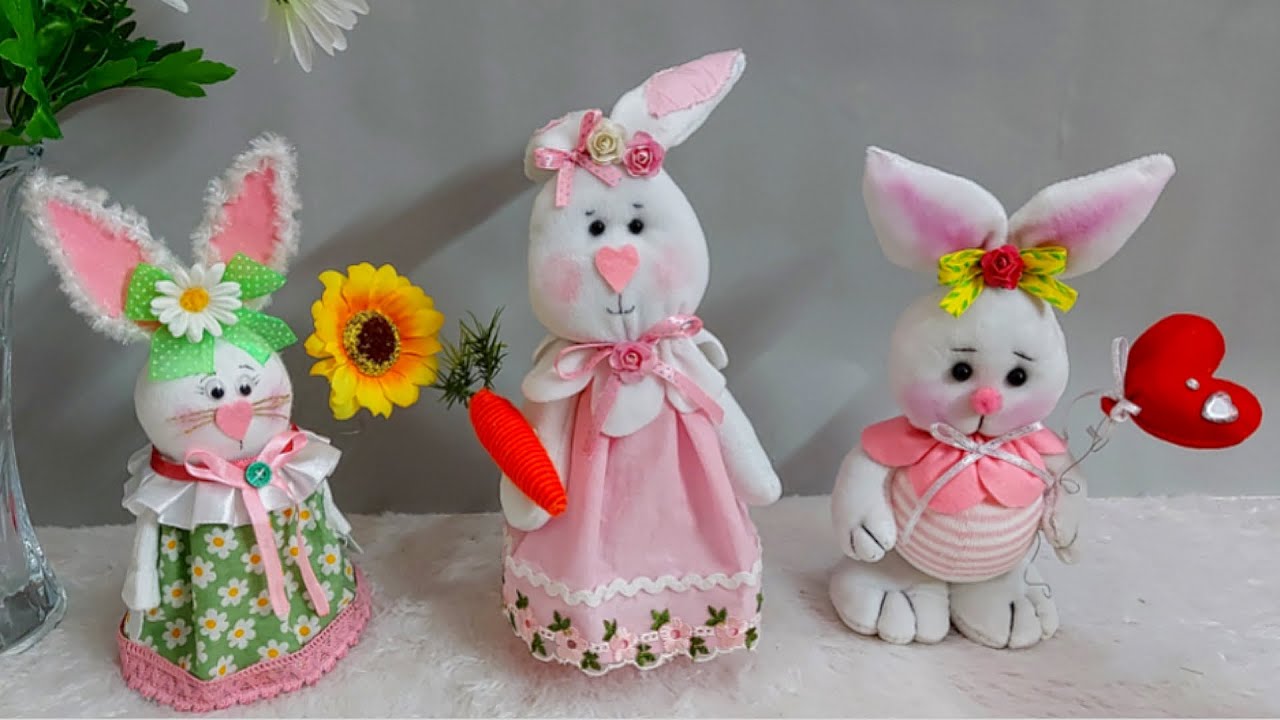 3 Easy Easter bunny craft idea made with simple materials |DIY Low budget Easter décor idea 🐰16