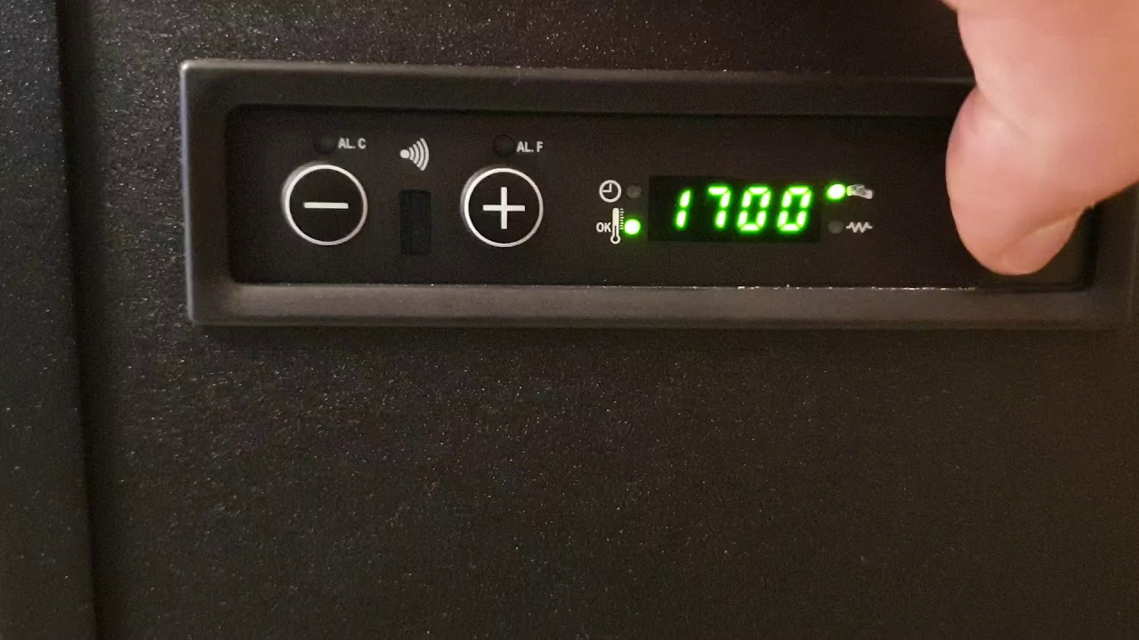 Parameterinstellingen van de Artel mini pelletkachel.