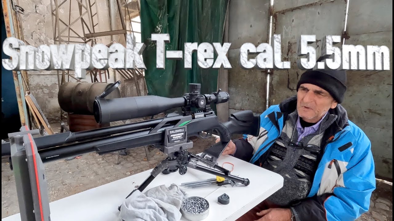 Стрелба със Snowpeak T-rex калибър 5.5мм