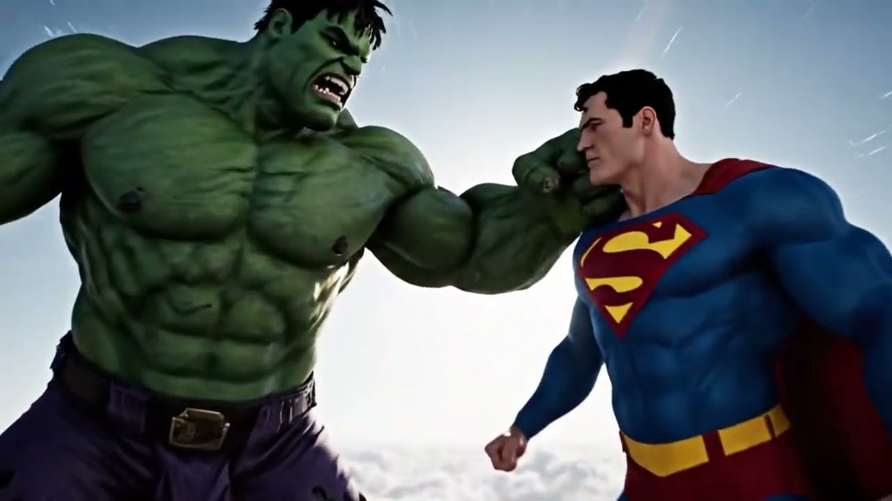 HULK vs SUPERMAN | Ultimate Battle of Power  #SupermanFans #AmericanAudience #usa #AISuperman