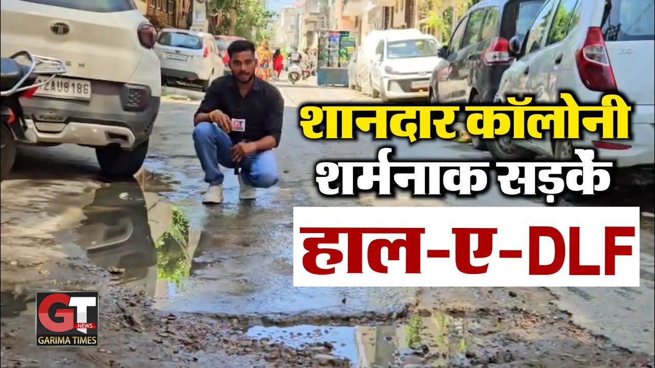 The roads of Rohtak's DLF colony have become a nuisance