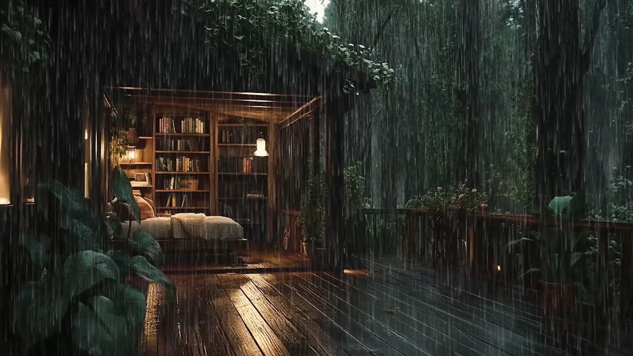 Soft Rain in the Mountain Cabin | Calm the Mind, Relax the Body, and Sleep Deeply