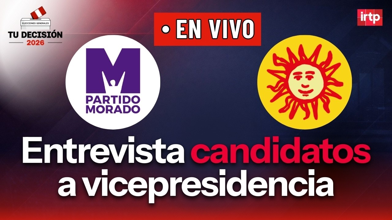 Candidatos a la vicepresidencia: Partido Morado y Partido del Buen Gobierno | “Tu decisión 2026”