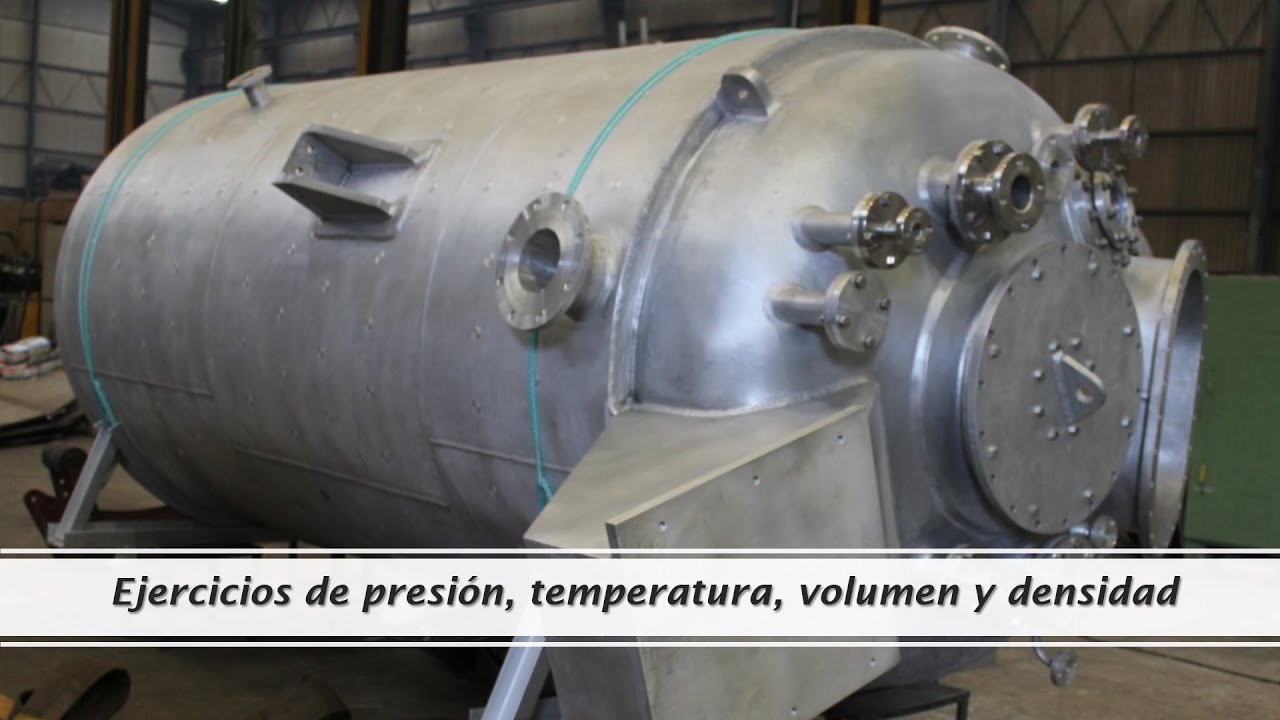 Ejercicios de presión, temperatura, volumen y densidad