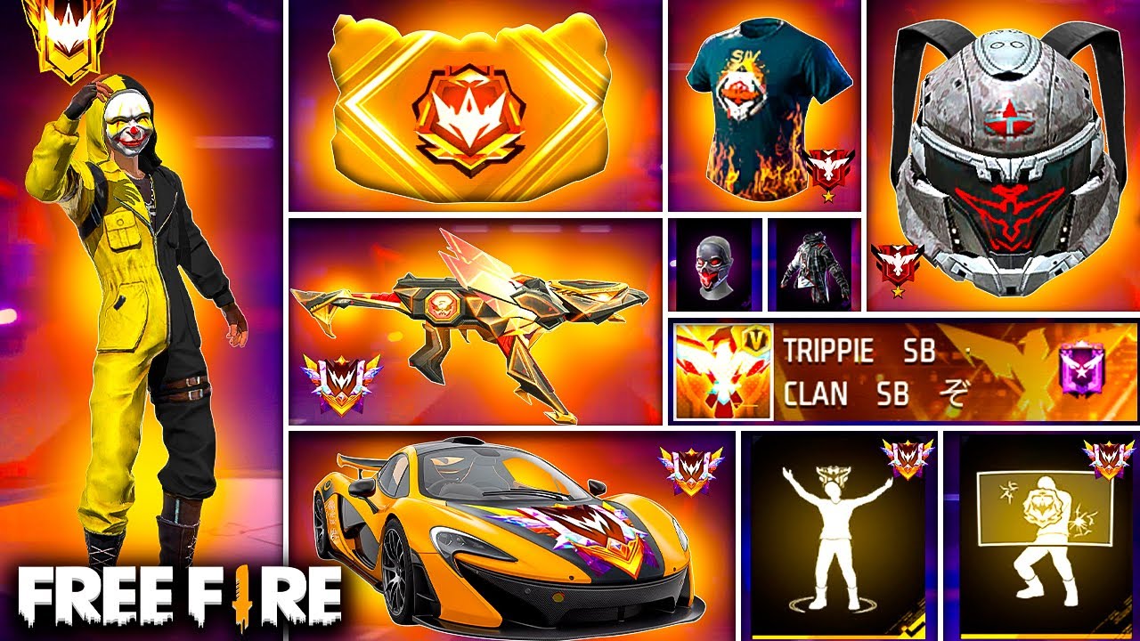 RETO: SOLO PODEMOS USAR COSAS DE LOS RANGOS DE FREE FIRE 😱