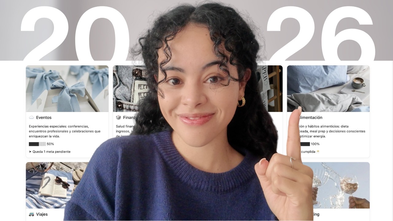 🍨 Cómo crear un VISION BOARD (que funcione) para 2026 con Notion [+ Plantilla]