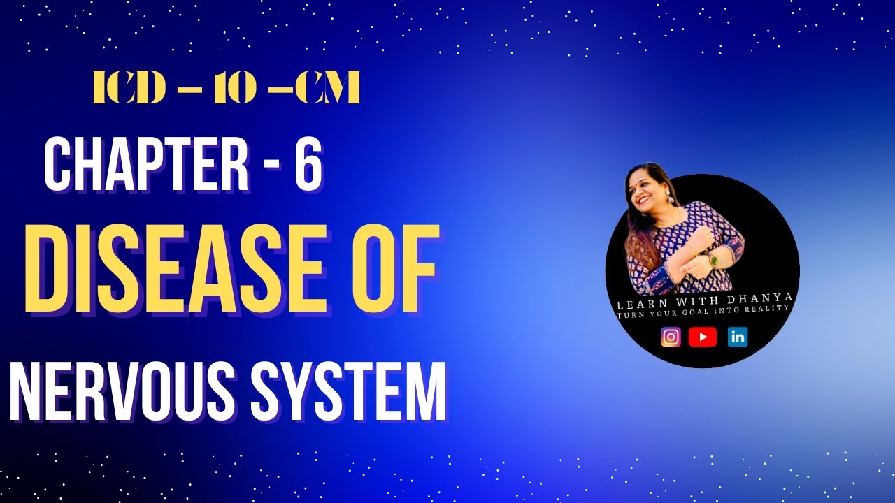 ICD-10 Chapter 6: Diseases of the Nervous System -2025 #learnwithdhanya #icd10cm #medicalcoding
