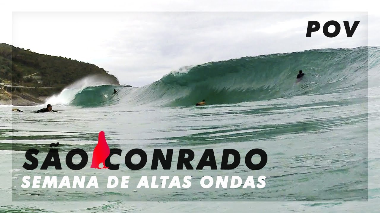 POV Altas Ondas em São Conrado de Terral | #POV Waves at São Conrado Beach Offshore Wind