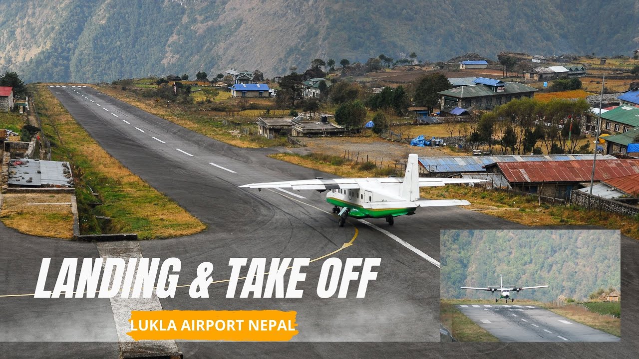 Tenzing - Hillary Airport, Take Off & Landing, Flying on Yeti Airlines from Lukla to Kathmandu