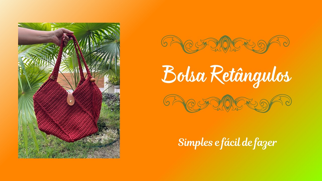 Como fazer uma bolsa em retângulos?