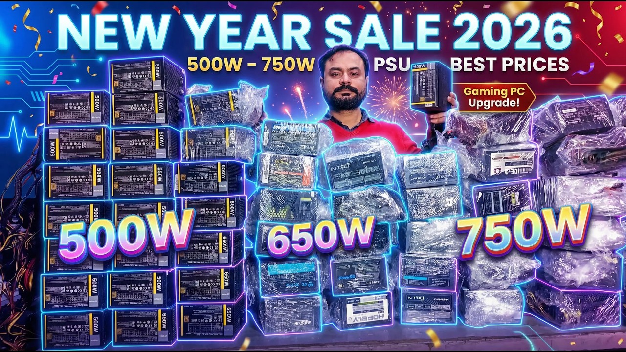 Power Supply New Year Sale 2026 | 500W&ndash;750W PSU Best Prices | Gaming PC Upgrade