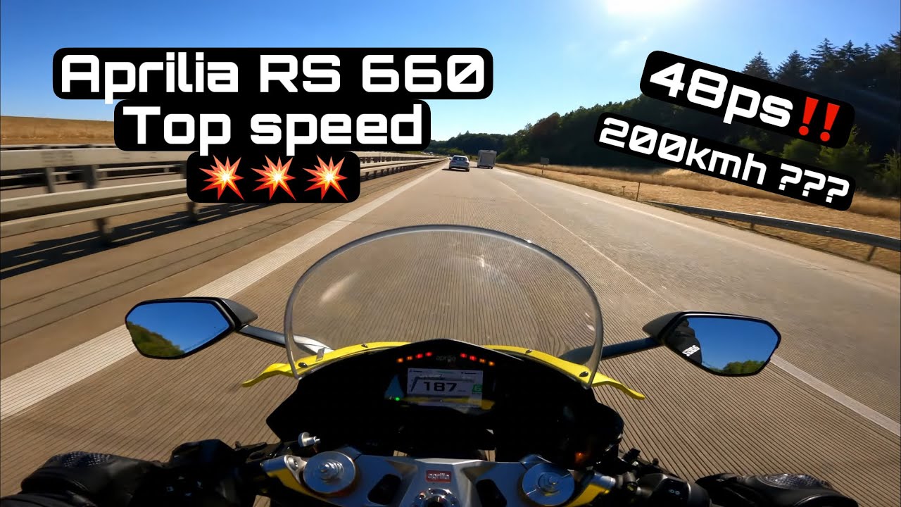 Aprilia RS660 48ps Top Speed // schaffen wir die 200 ?