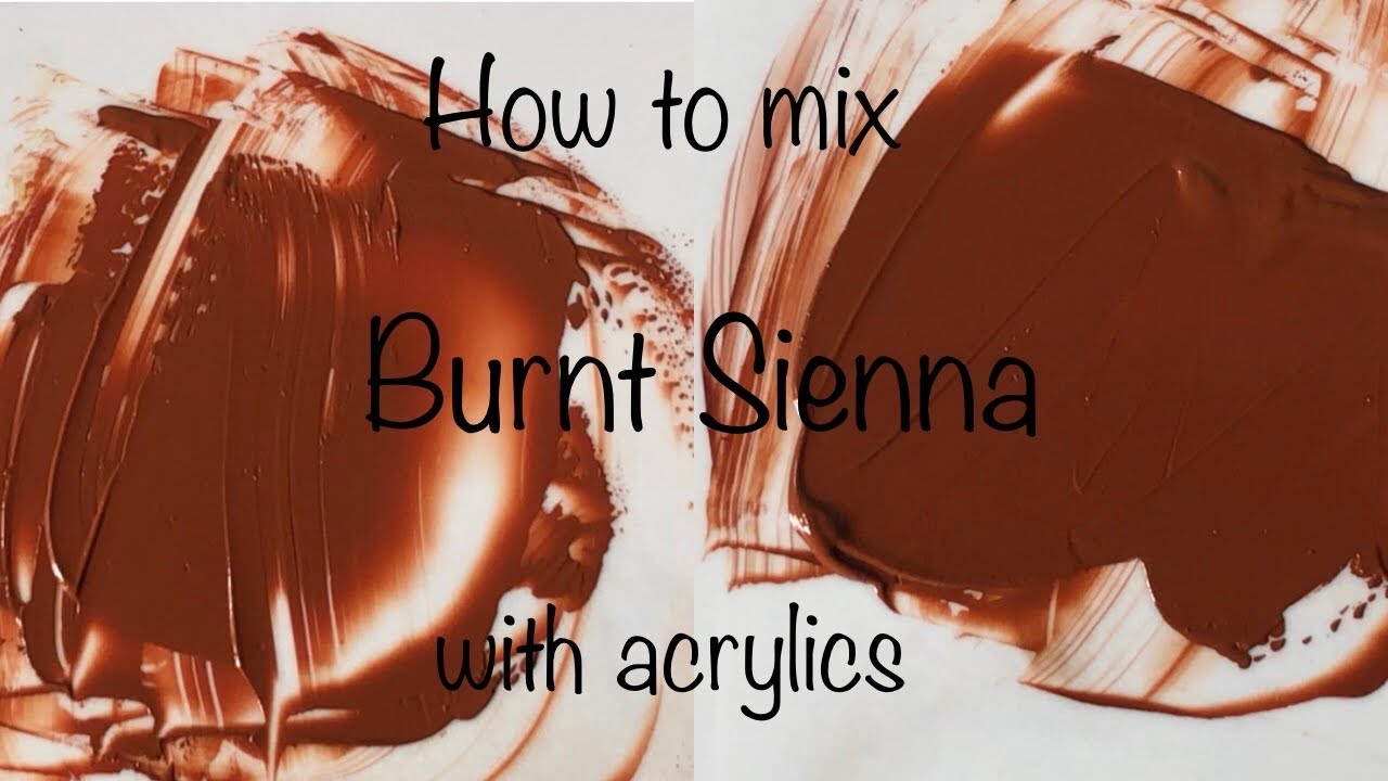 How To Make Burnt Sienna | Two Methods | Acrylics | ASMR | Color Mixing #22