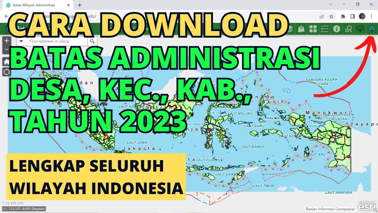 Cara Download SHP Batas Administrasi Desa, Kecamatan, dan Kabupaten Terbaru Tahun 2023