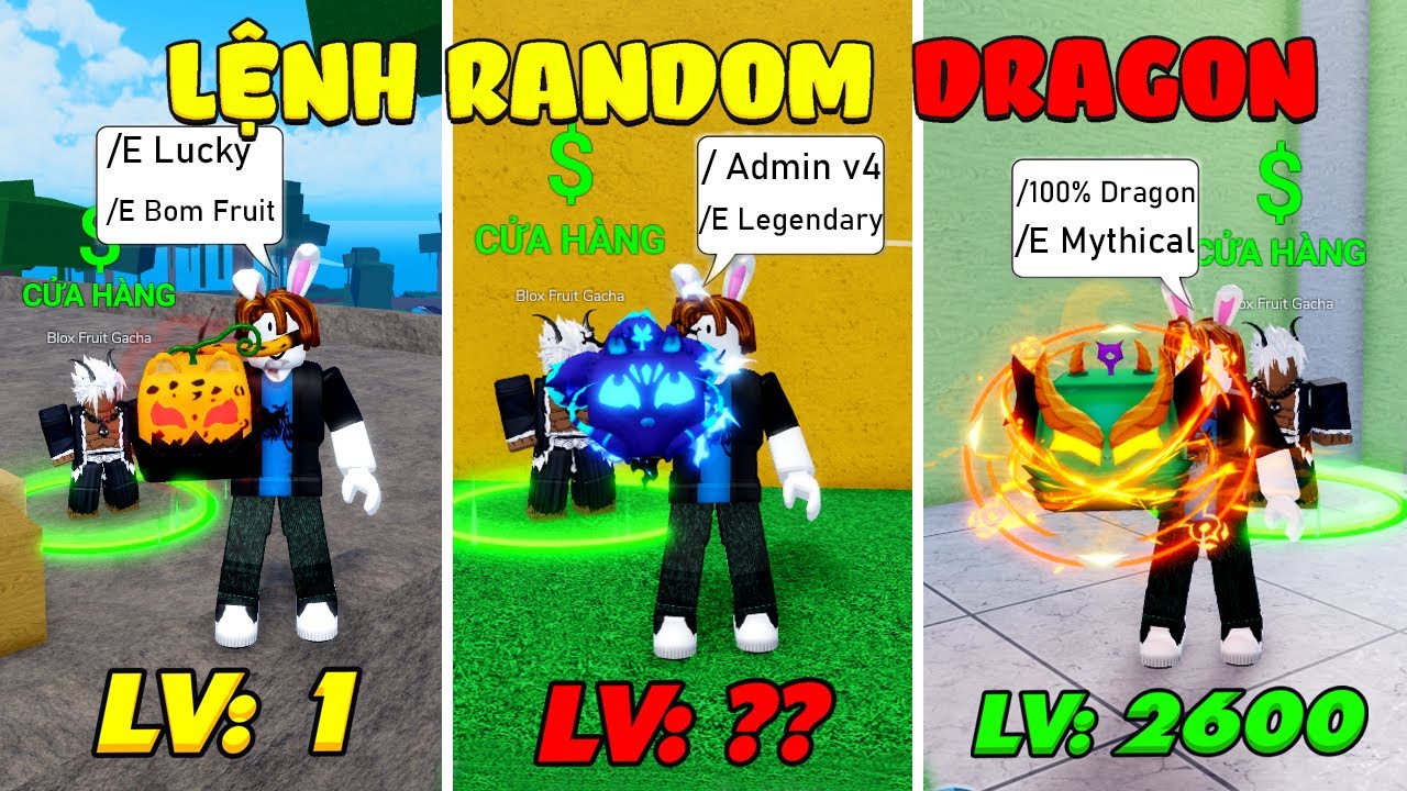 ZENO Random Trái Rồng = Lệnh Xịn Nhất Blox Fruit Từ Lv 1-2600 Phá Đảo Blox Fruit Update