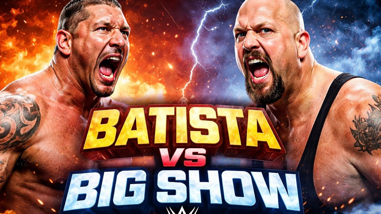 The Animal Batista vs The Giant Big Show (Full Match) #wrestlinggames #wwe #viral #trending #video 