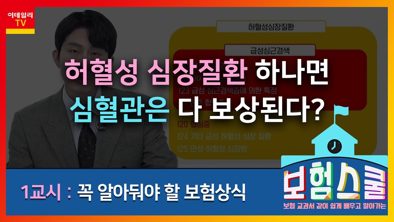 허혈성 심장질환 하나면 심혈관은 다 보상된다?_꼭 알아둬야 할 보험 상식 (20210201)