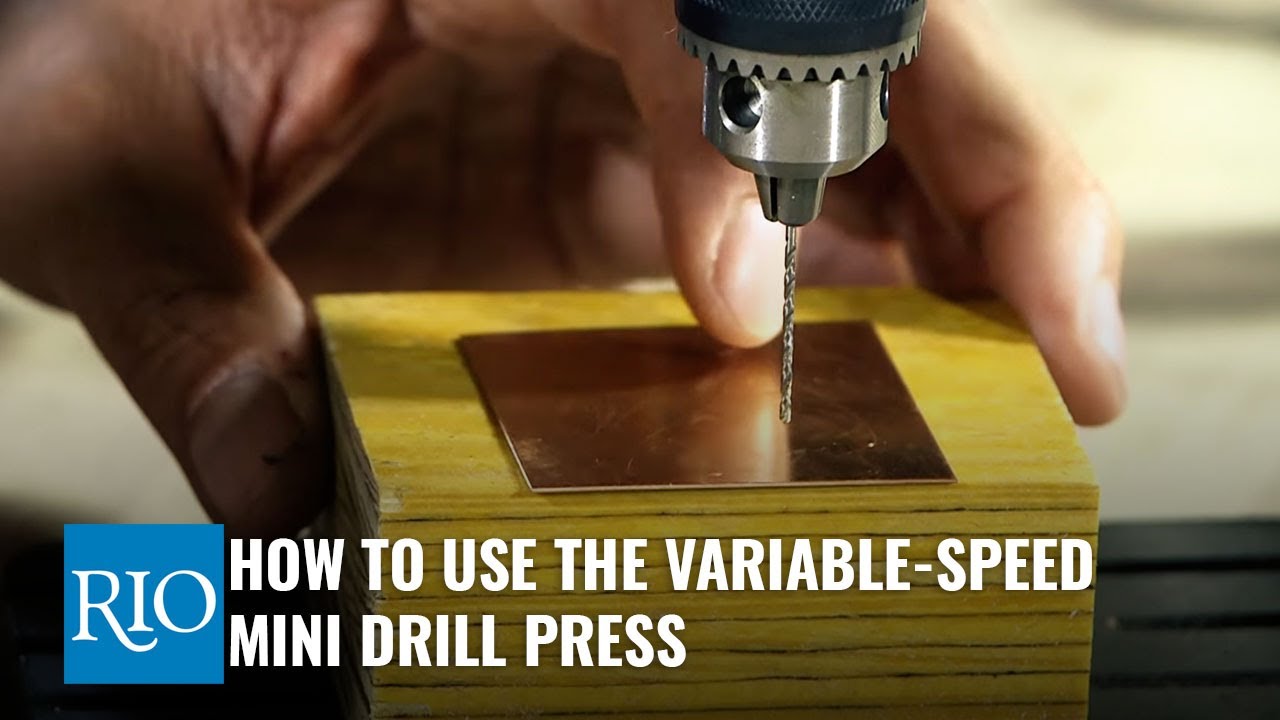 How To Use the Variable-Speed Mini Drill Press