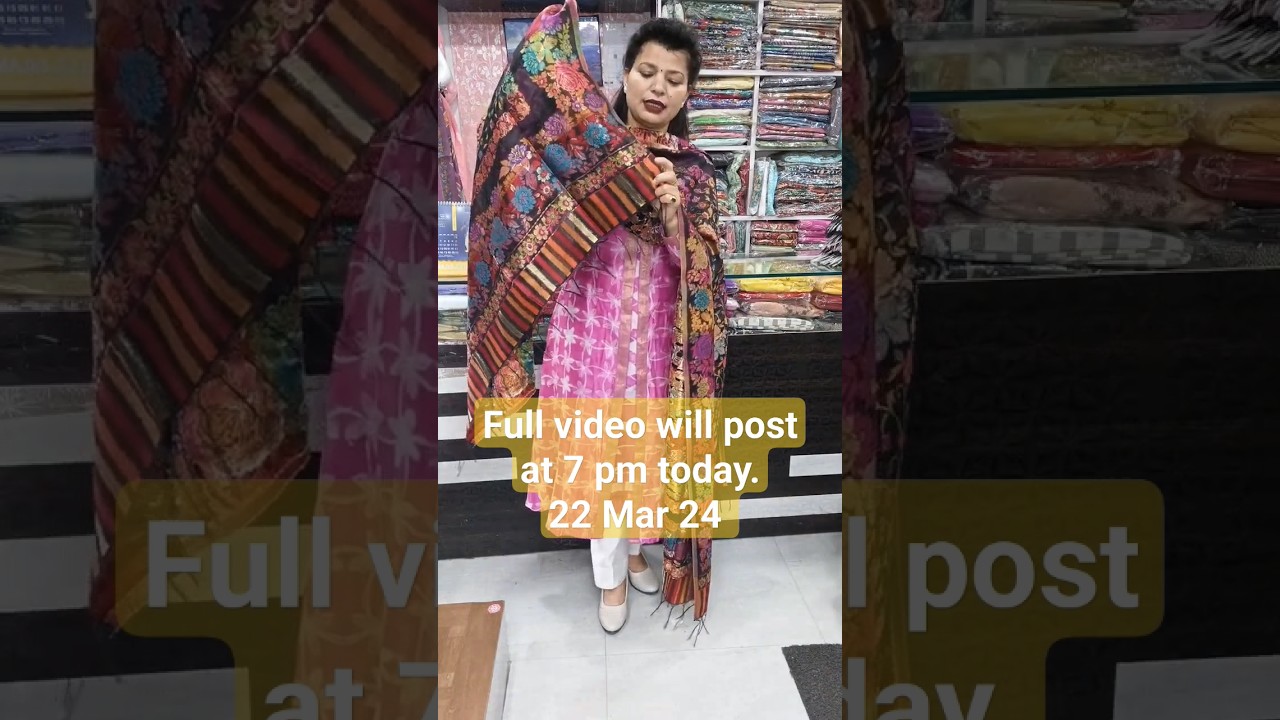22/3/24 Pure handloom Jamawar Dupatta 