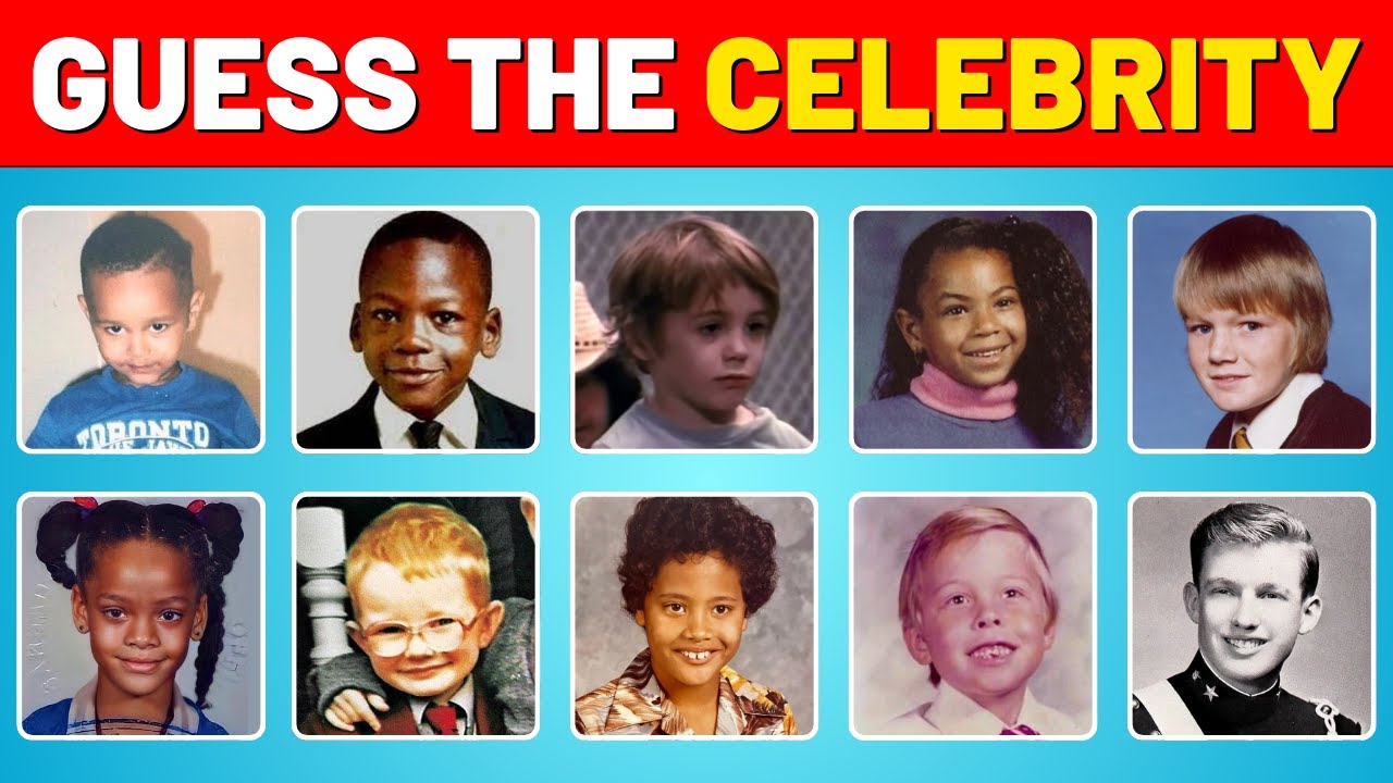 Guess the Celebrity by the Childhood Photo | Photo Quiz