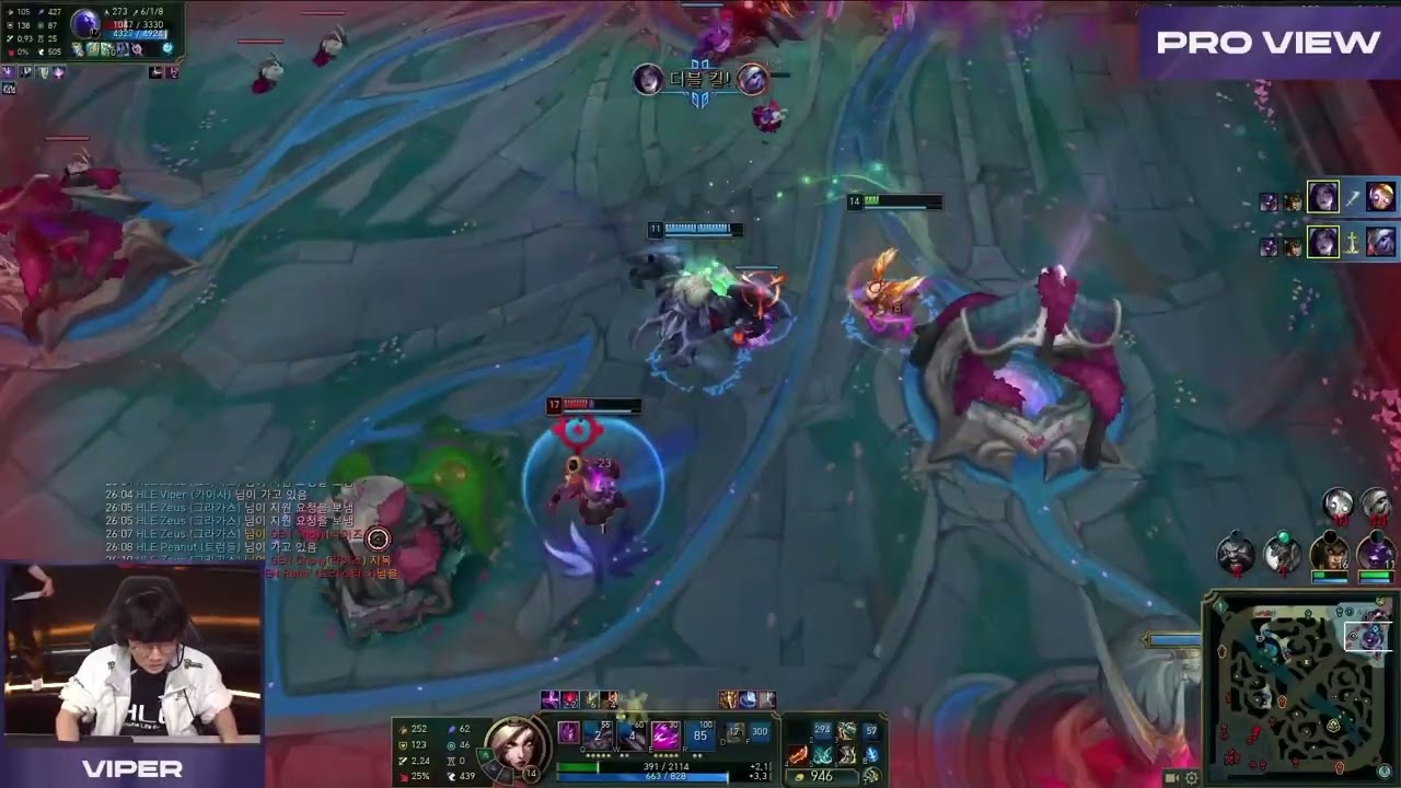 HLE Viper Kaisa Pro View | HLE vs GENG | 2025 LCK Round 3-5 W14D4