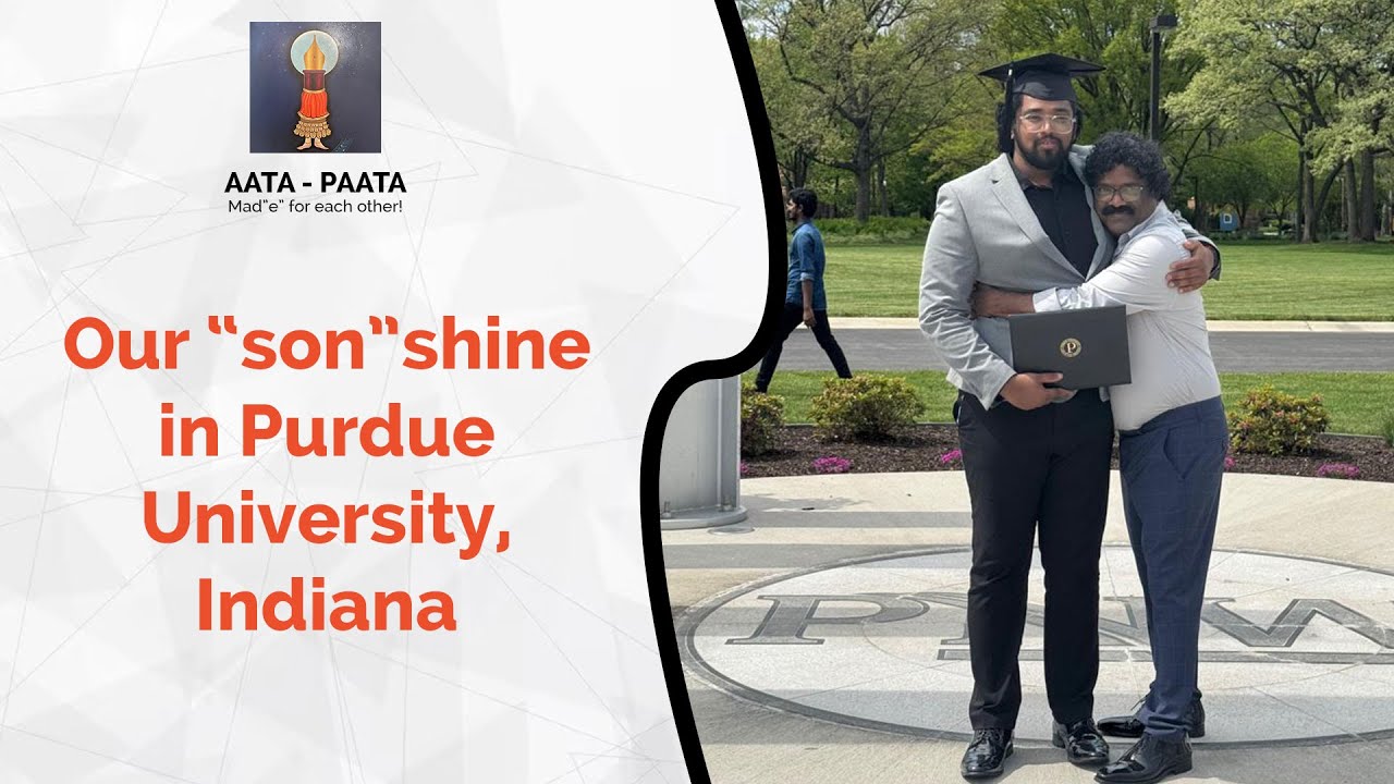 Our “son” shine in Purdue University, Indiana