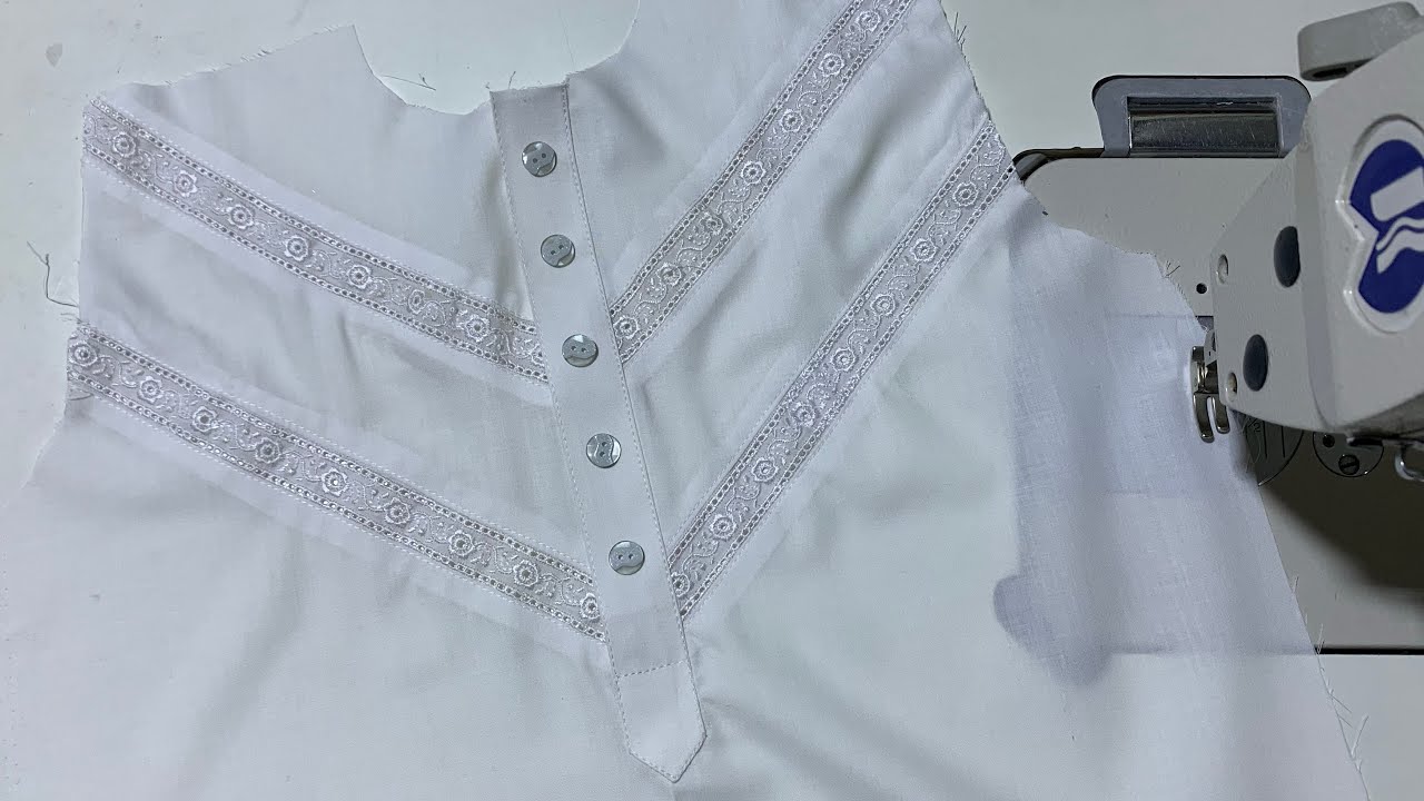 New Placket design For summer \ Easy Method \Eid Special