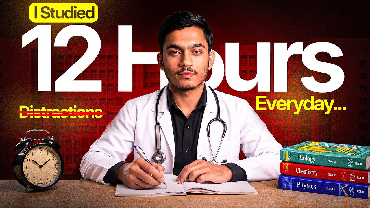 How I Studied 12 Hours Daily to Crack NEET & JEE in 8 Months🔥