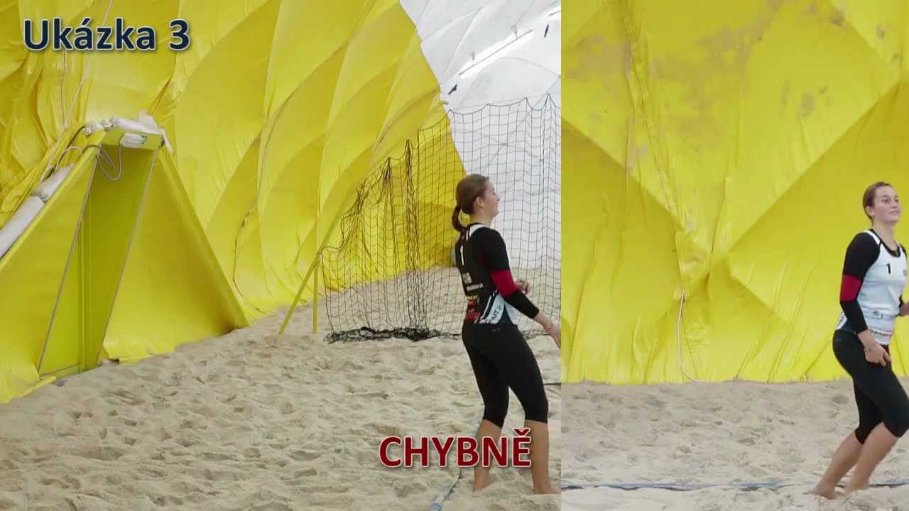 Pl&aacute;žov&yacute; volejbal: Naskočen&eacute; placht&iacute;c&iacute; pod&aacute;n&iacute; (Beach Volleyball: Jump Float Serve)