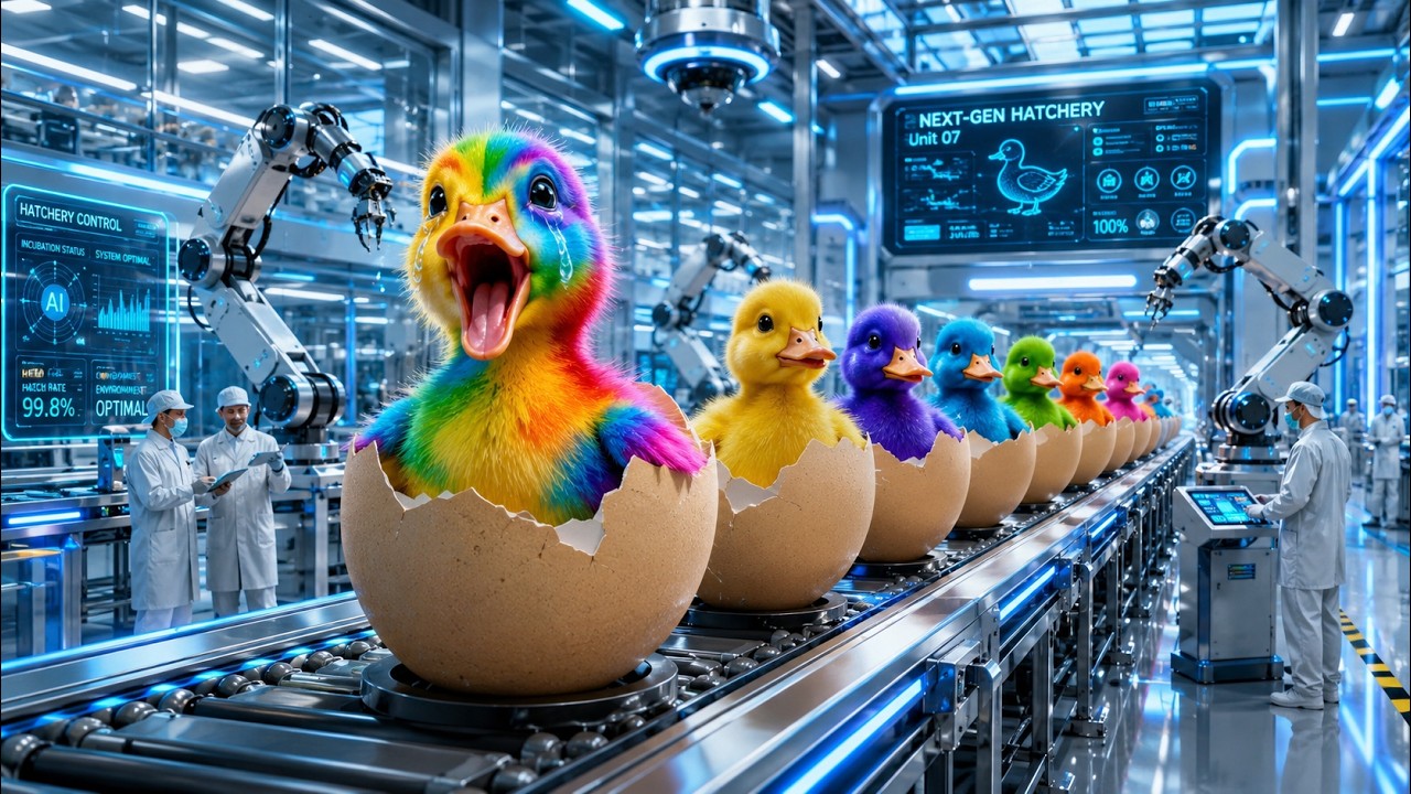 Inside Mega Duck Farm Factory, High Tech Incubation + Rapid Raising Full Process