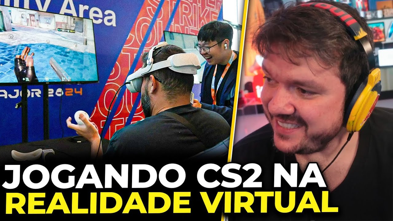 IRL MAJOR DIA 3! LIMINHA E BT TESTANDO O CS2 EM REALIDADE VIRTUAL | CORTES DO GAULES