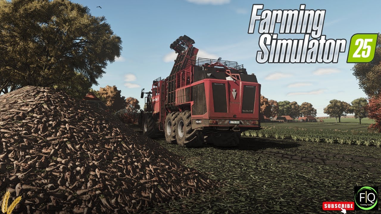 HARVESTING SUGAR BEETS with the HOLMER TERRA DOS T5! 🚜🔥 | Farming Simulator 25 | realistic reshade