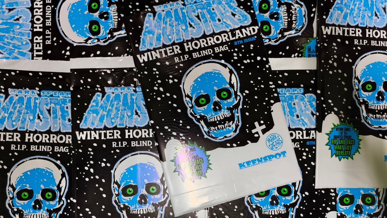 Unboxing 10 Packs Marks Spears Monsters Winter Horrorland RIP Blind Bag