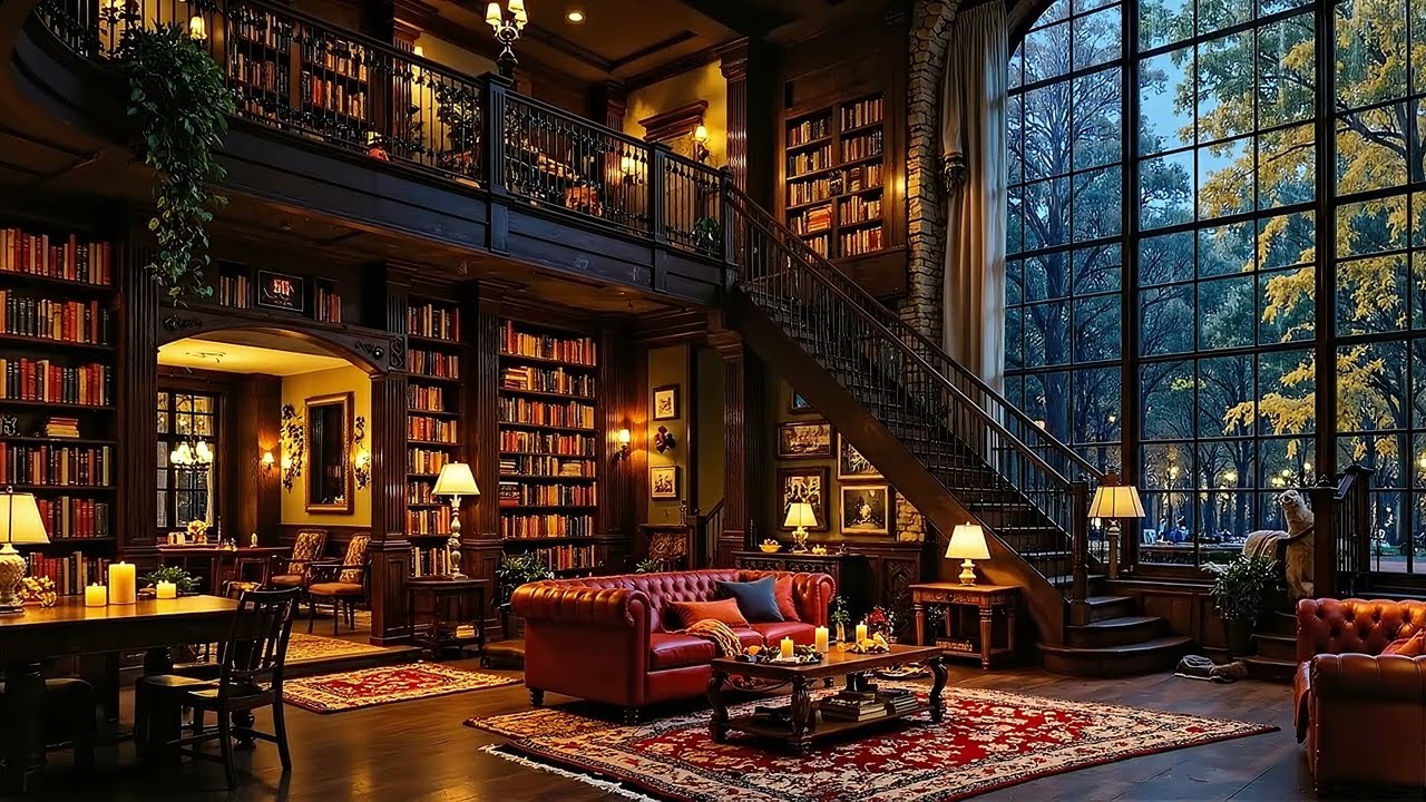 Cozy Winter Cafe Ambience in Paris ☕ Relaxing Jazz Music & Gentle Rain for Calm, Stress Relief