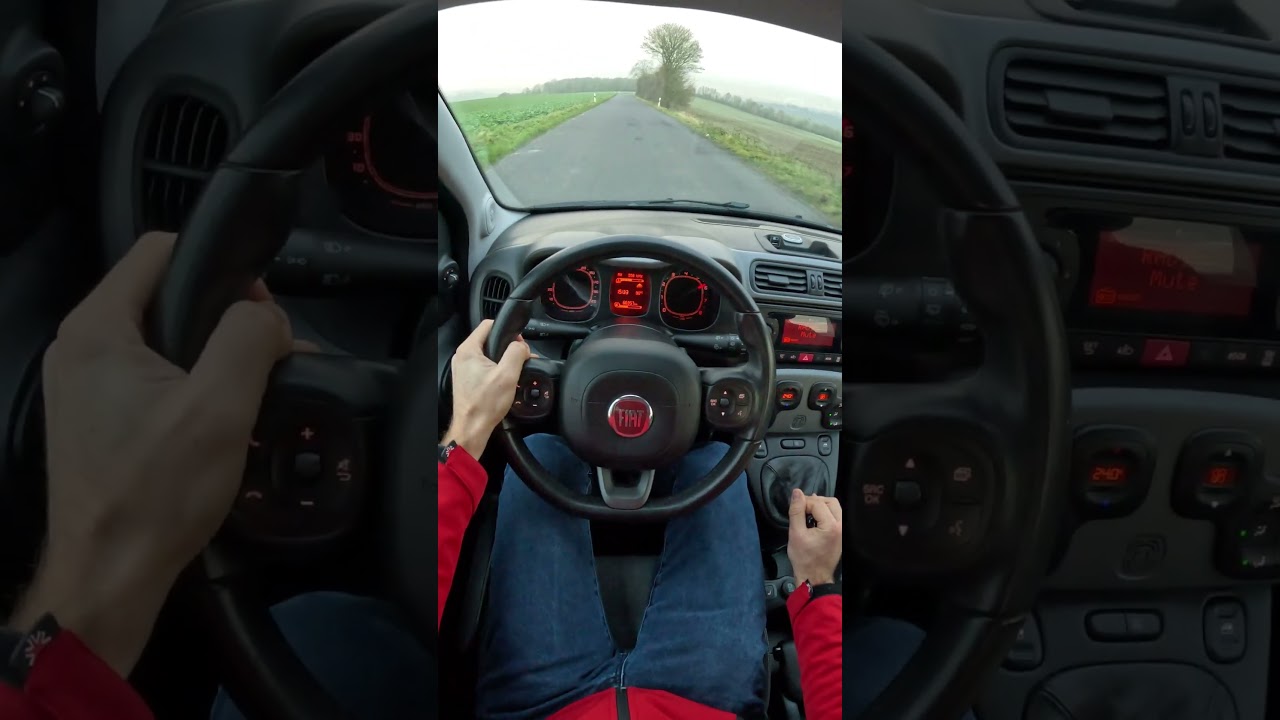 0-100 Fiat Panda 1.2 - 69 HP (2017) #shorts #viralvideo #acceleration #fast #bestcar