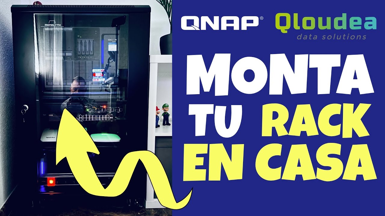 👀 Te ENSEÑO a montar tu ARMARIO RACK en casa | QNAP + Qloudea