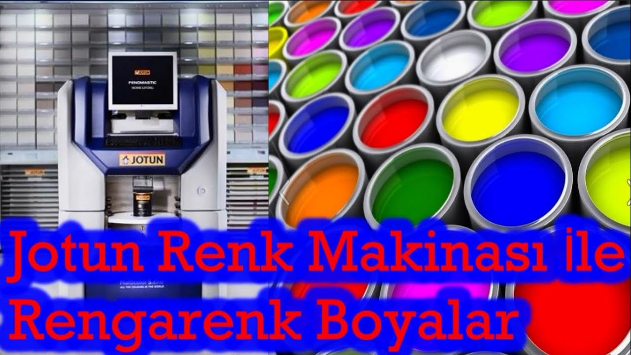 Jotun Boya Makinesi İle Rengarenk Boyalar 
