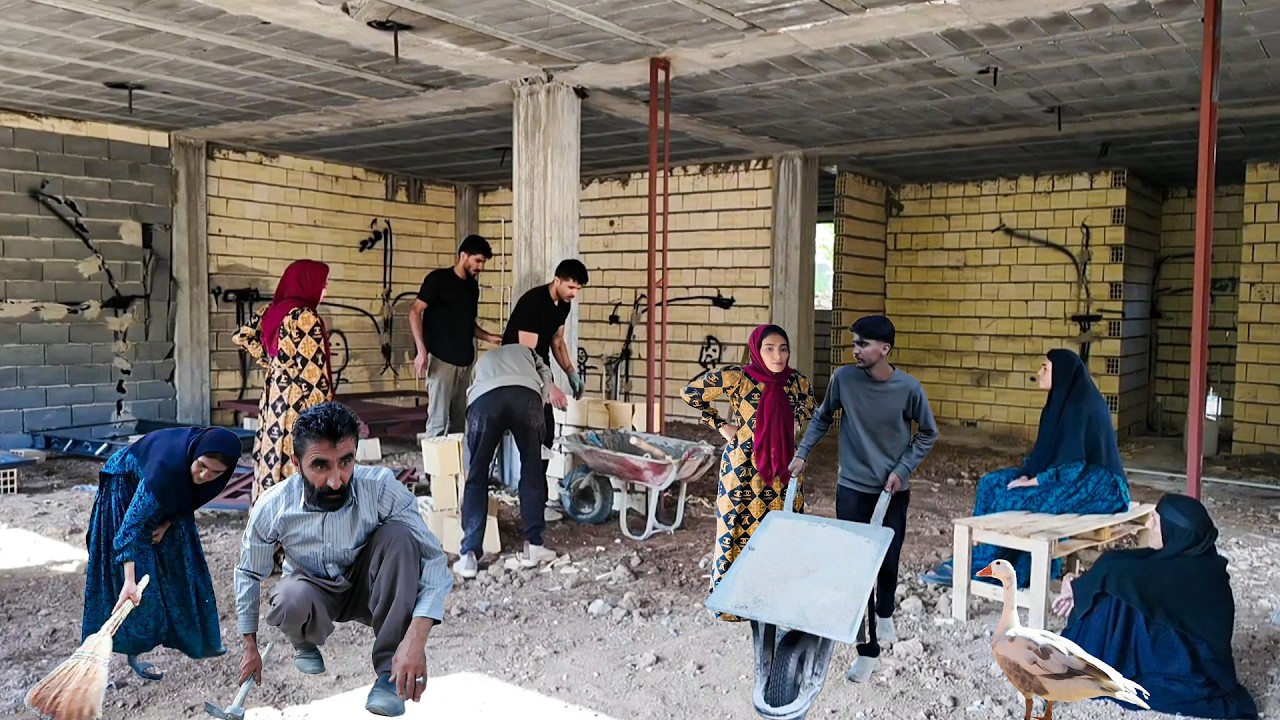 💒🏗️Milad Rushes to Finish Dream House! +Hassan & Ghadir Prepare Amir's New Winter Porch at the Farm!