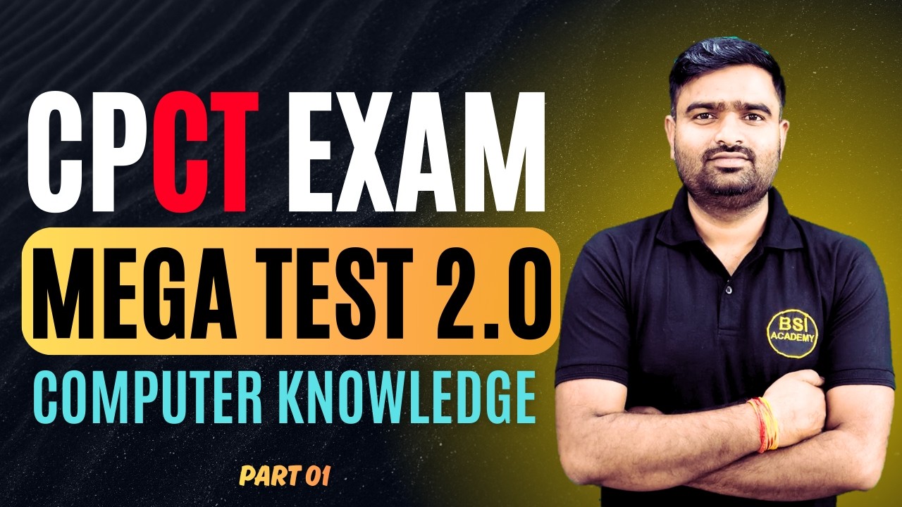 CPCT Mega Test 2.0 | Computer Knowledge Session 01 | CPCT March 2026 | CPCT MELA 2026