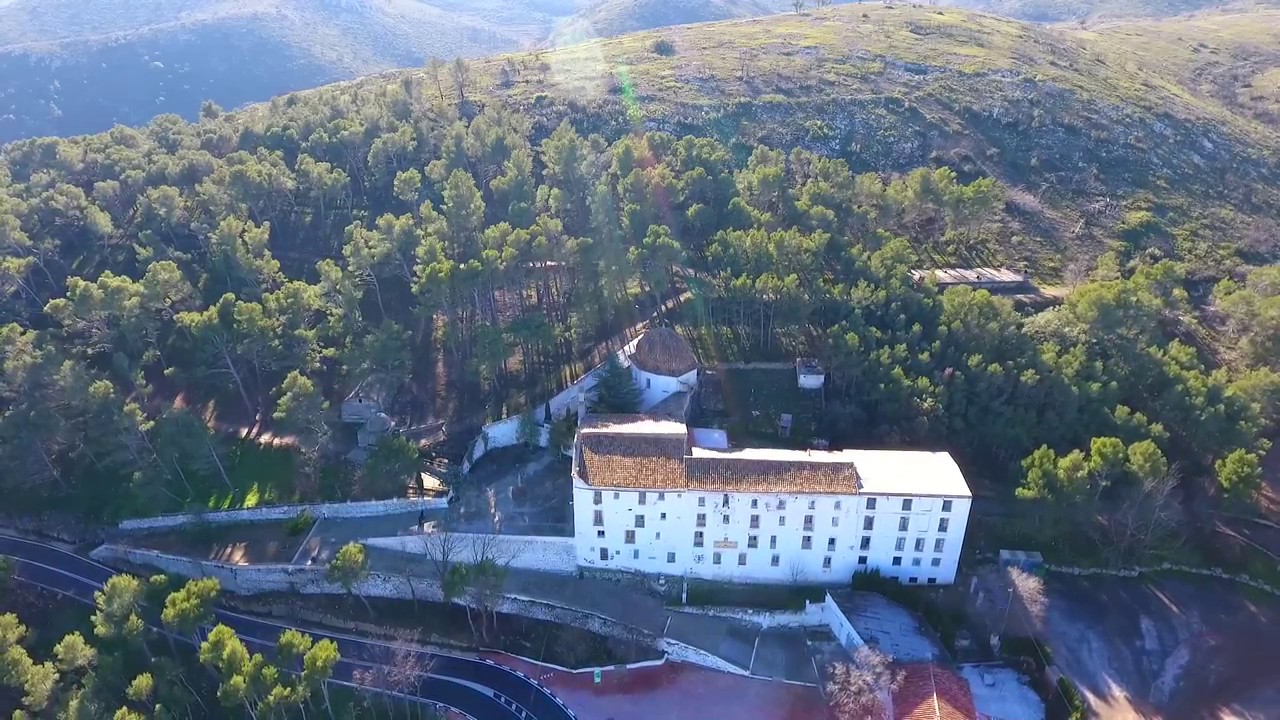 SANTUARIO CUEVA SANTA DESDE EL AIRE (ALTURA)